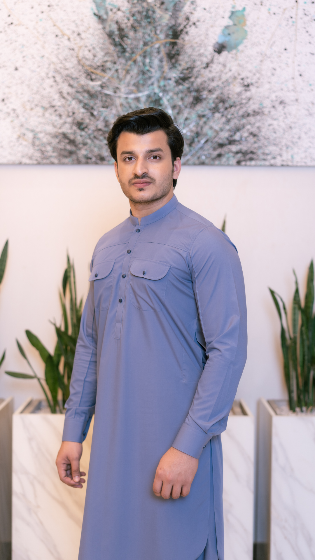 Slate Blue  Kameez Shalwar