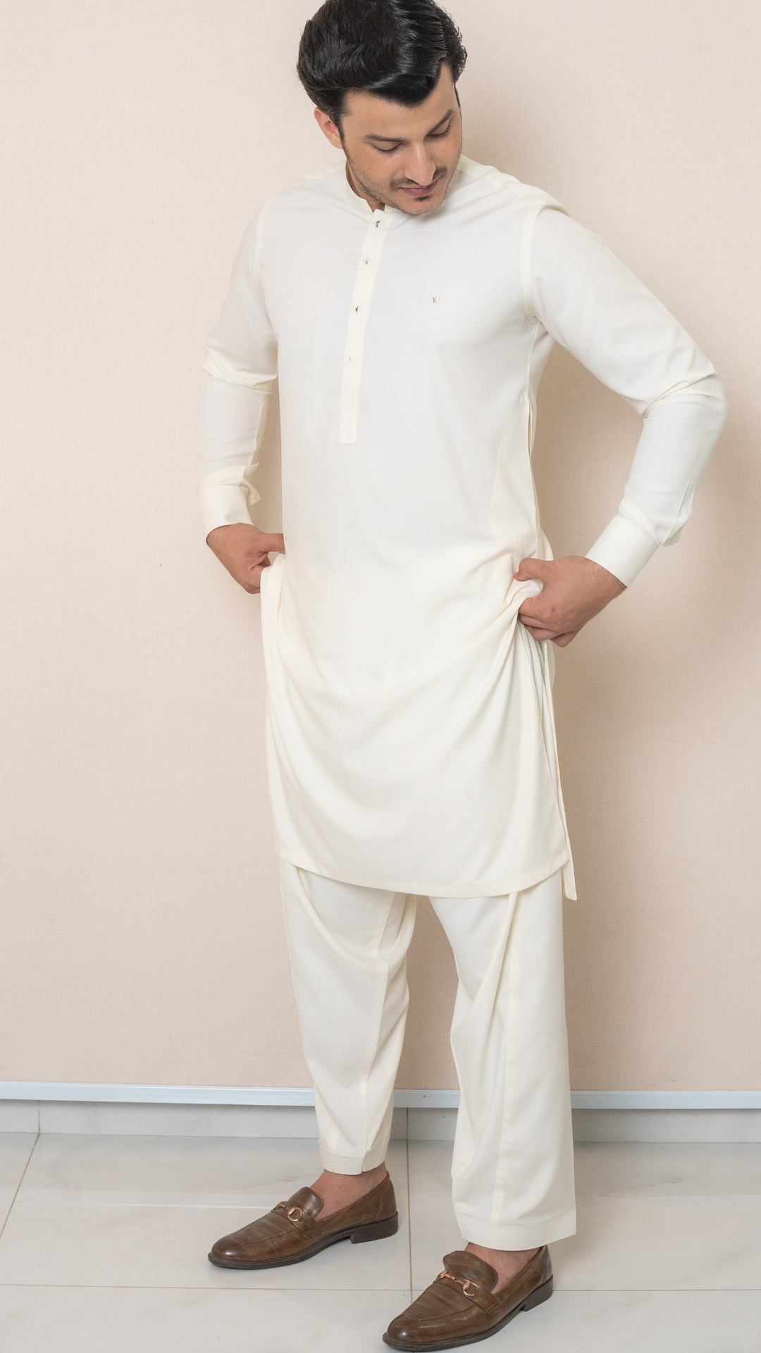 Off-White  Kameez Shalwar